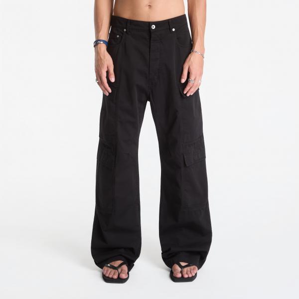 Džíny Rick Owens DRKSHDW Double Cargo Jeans Black 34