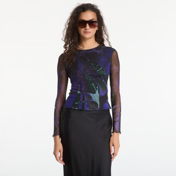 Tričko Desigual Dots Leaf Lacroix T-Shirt Blue S