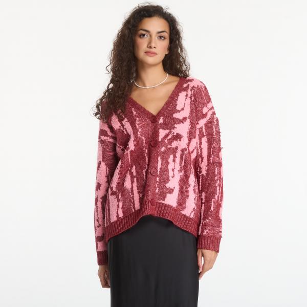 Svetr Desigual Jakee Pullover Red M