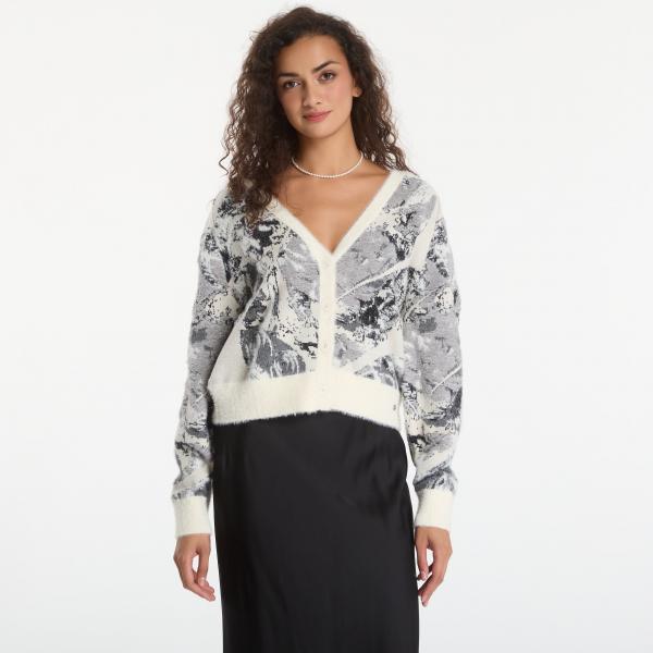 Svetr Desigual Bouquet Lacroix Pullover White L