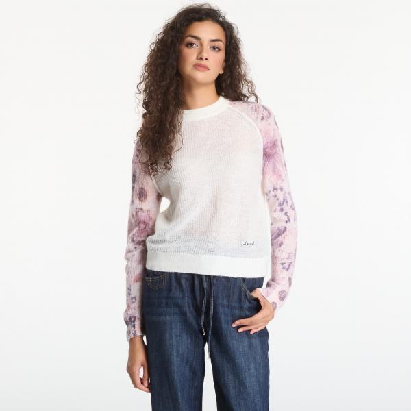 Svetr Desigual Fancybotanic Pullover White S