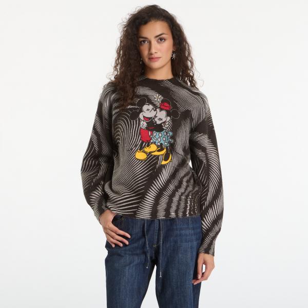 Svetr Desigual Hug Mickey Pullover Black L