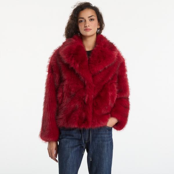 Kabát Desigual Crudelia Coat Red S