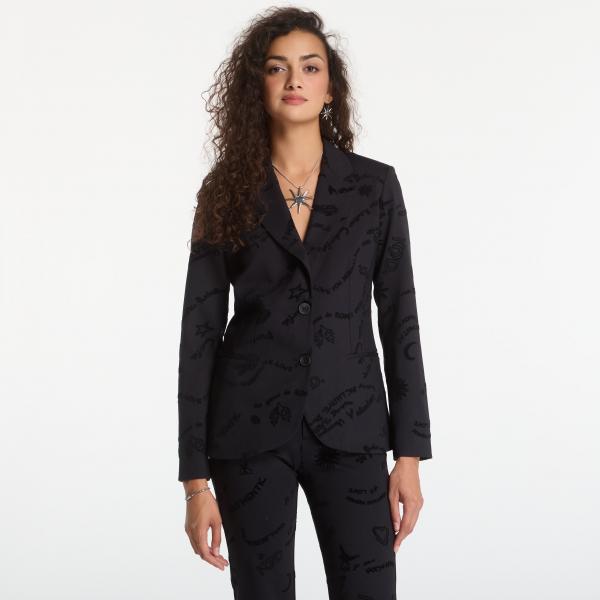 Kabát Desigual Dora Coat Black L