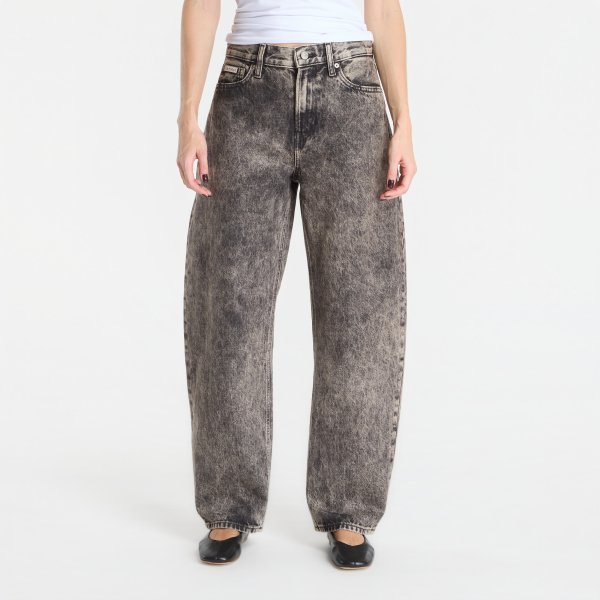 Džíny Calvin Klein Relaxed Barrel Jean Black Tobacco 26