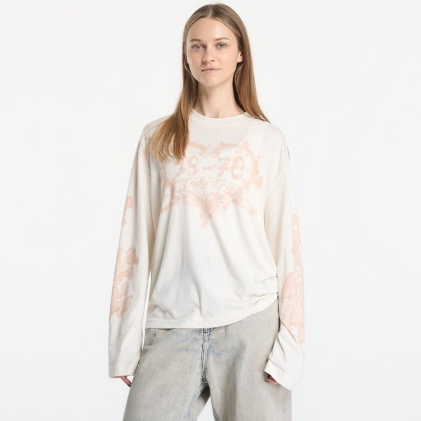 Tričko Diesel T-Hilary-Ls-AA1 T-Shirt Off White M