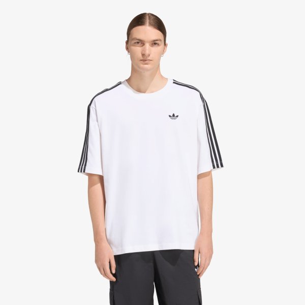Tričko adidas Adicolor 3-STRIPES Oversized T-Shirt White XL