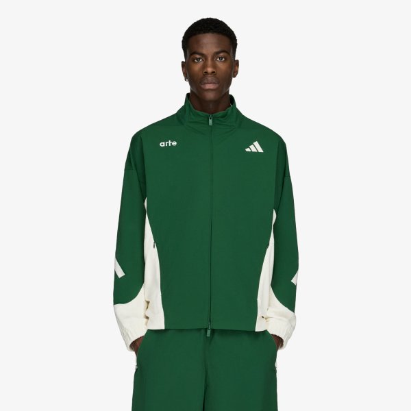 Bunda adidas x Arte Antwerp Z.N.E. Material Mix Full-Zip Tracktop Amazon Green/ Off White M