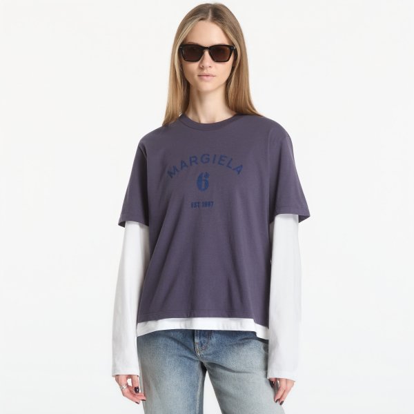 Tričko MM6 T-Shirt Midnight Blue S