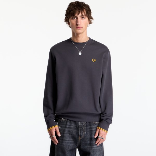 Mikina FRED PERRY Crew Neck Sweatshirt Grey XL