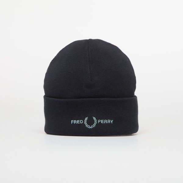 Čepice FRED PERRY Graphic FLP Beanie Navy/Silver Blue Universal