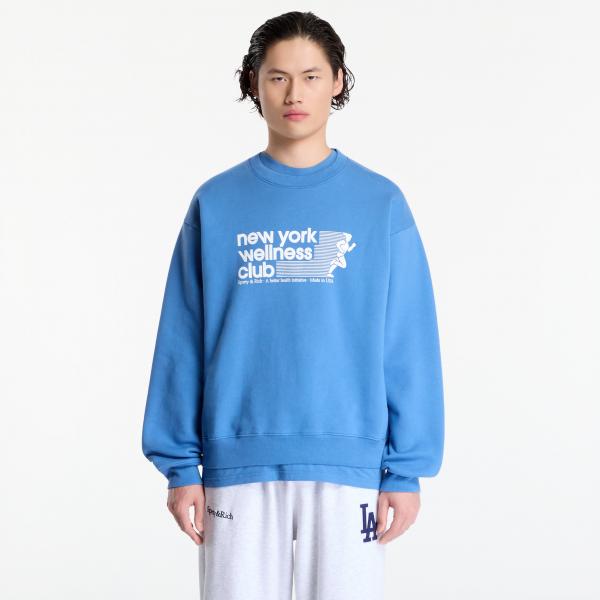 Mikina Sporty & Rich USA Wellness Club Crewneck UNISEX Dusty Blue M