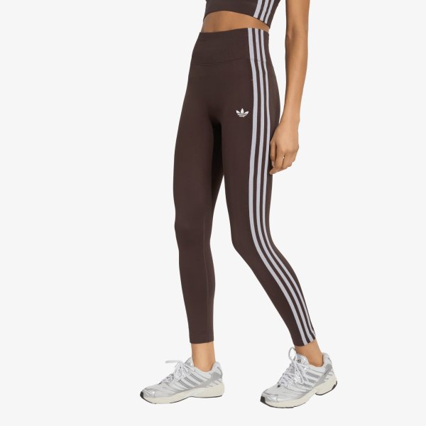Legíny adidas Essentials 3-Stripes Seamless Tights Aurora Coffee M
