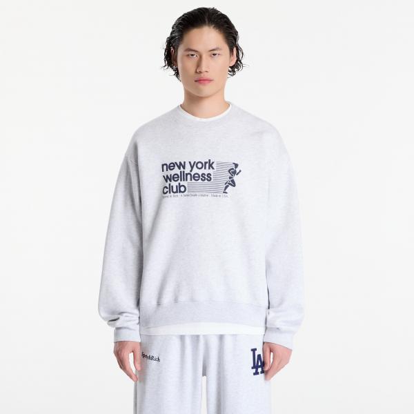 Mikina Sporty & Rich USA Wellness Club Crewneck UNISEX Heather Gray XL
