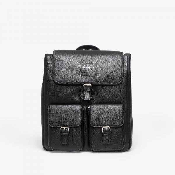 Batoh Calvin Klein Bold Pebble Flap Backpack Black OS