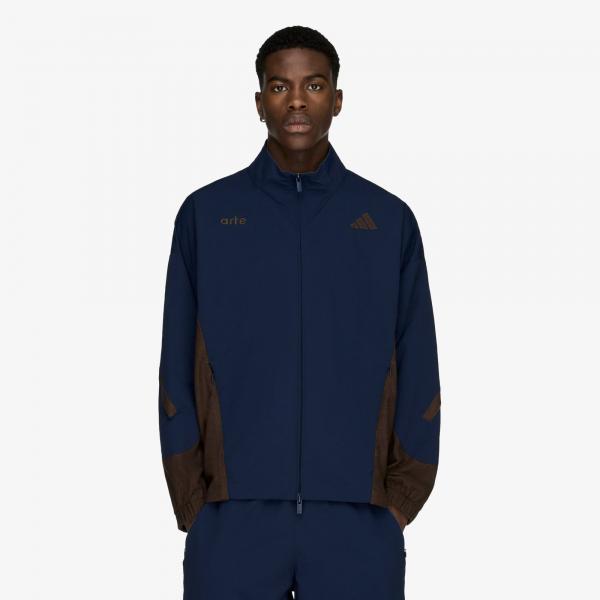 Bunda adidas x Arte Antwerp Z.N.E. Material Mix Full-Zip Tracktop Collegiate Navy/ Dust Cargo XXL