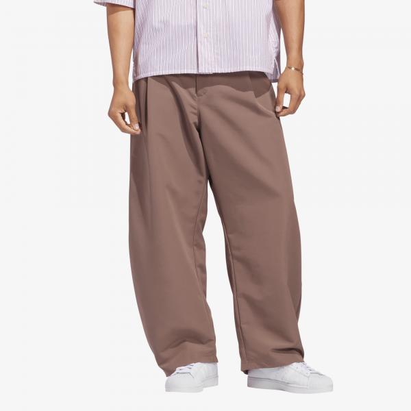 Kalhoty adidas Originals Woven Barrel Pant Trace Brown M