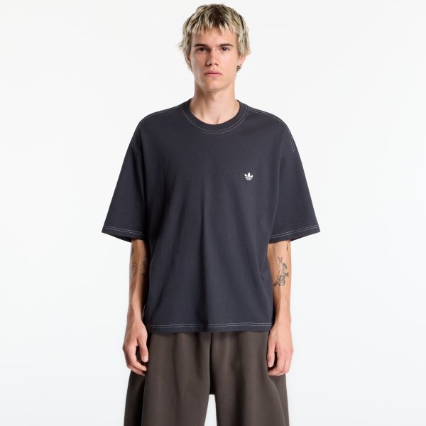 Tričko adidas Contrast Oversized T-Shirt Carbon M