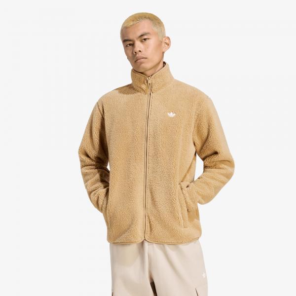 Mikina adidas Trefoil Essentials Teddy Fleece Cardboard M