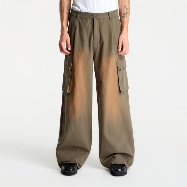 Kalhoty Daily Paper Washed Two Pocket Cargo Pants Army Green XXL