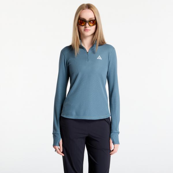 Tričko Nike ACG Women's Dri-FIT 1/2-Zip Trail Running Top Mineral Slate/ Summit White S