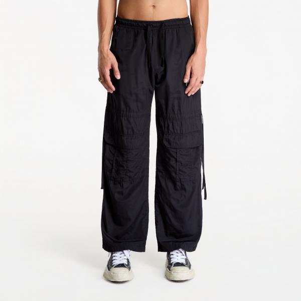 Kalhoty Palm Angels Curved Logo Draws Cargo Pants Black/ Off White XL