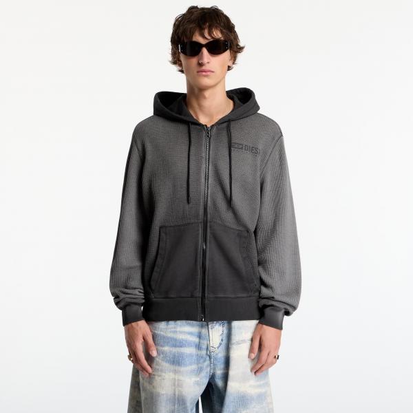 Mikina Diesel S-Wafy-Hood-Zip Sweat-Shirt Black XL