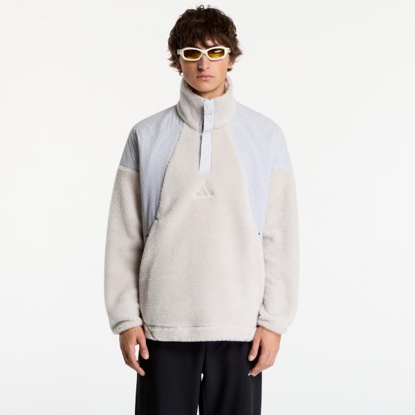 Mikina adidas Terrex Xploric Climawarm High Pile Snap Pullover Wonder Alumina M