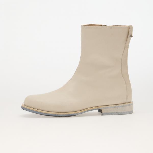 Boty OUR LEGACY Slim Camion Boot Dirty White Waxed Suede 40