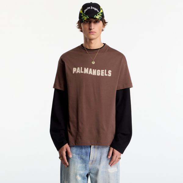 Tričko Palm Angels Palm Hills Regular Tee UNISEX Brown/ Kaki L