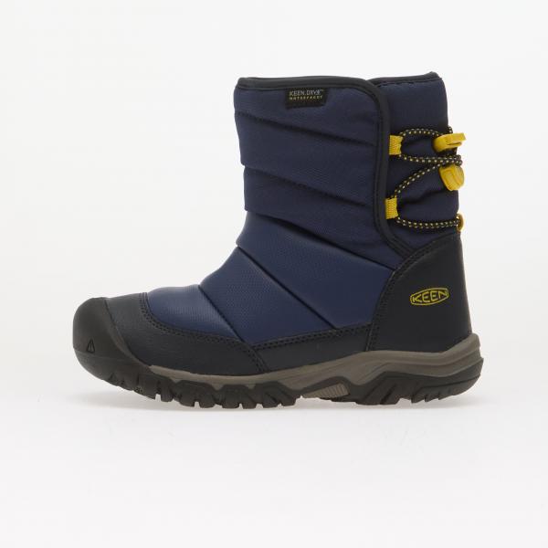 Boty KEEN Puffrider WP Youth Naval Academy/ Mango Mint 3