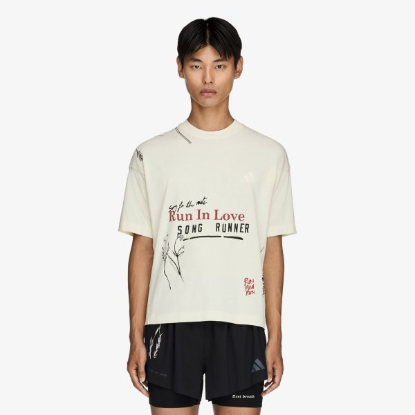 Tričko adidas x Song For The Mute Running T-shirt UNISEX Cream White L
