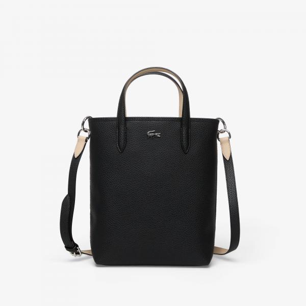 Taška Lacoste Zipped Verti Shopping Bag Noir Krema Universal
