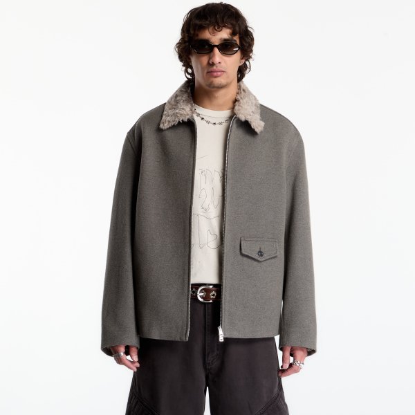 Kabát OUR LEGACY Evolved Jacket Night Pine Fishbone Bound Wool 50