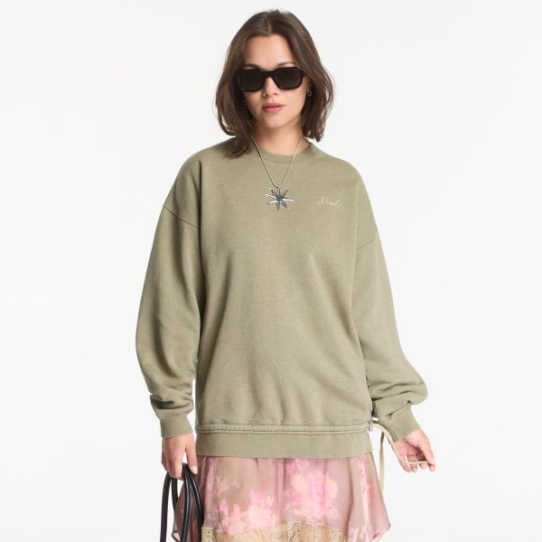 Šaty Diesel D-Orely Sweatshirt Dress Green M