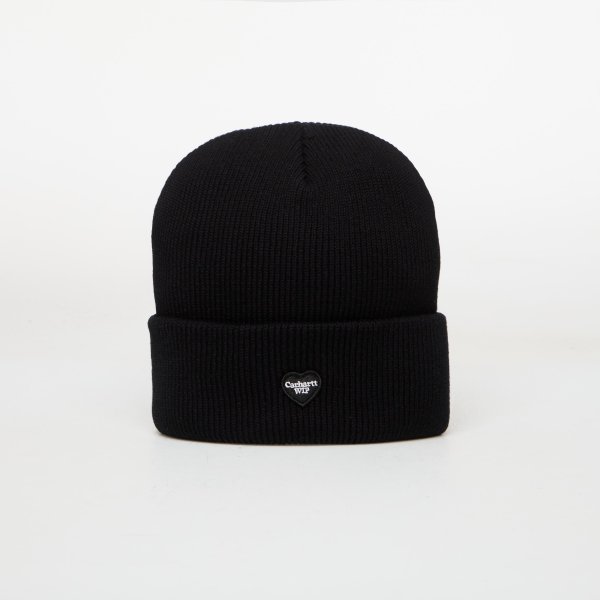 Čepice Carhartt WIP Small Heart Beanie Black Universal