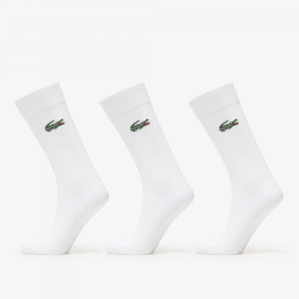 Ponožky Lacoste Crew Sock White 39-42