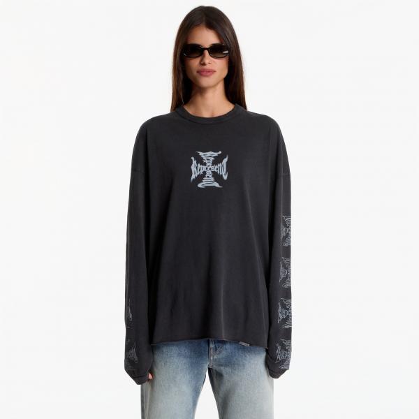 Tričko Represent Mh Long Sleeve UNISEX Faded Black XS