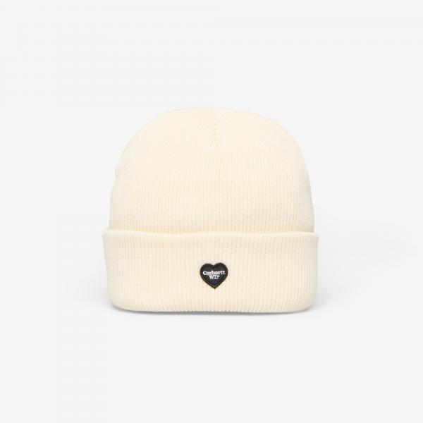 Čepice Carhartt WIP Small Heart Beanie Natural Universal