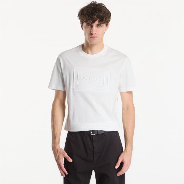Tričko Lacoste Crewneck T-Shirt Flour M
