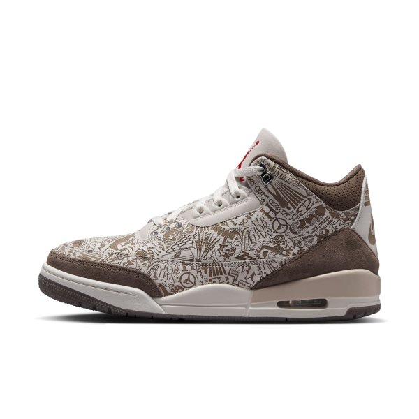 Tenisky Air Jordan 3 Retro "Laser" Phantom/ University Red-Palomino-Sail EUR 42