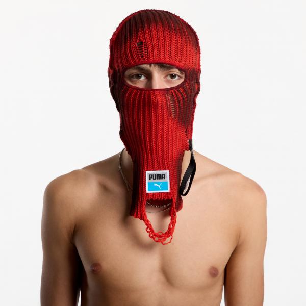 Čepice Puma X Asap Rocky Knitted Balaclava Pop Red/ Puma Black Universal