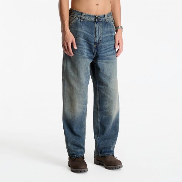 Džíny Carhartt WIP OG Single Knee Pant Blue Worn Used Wash S