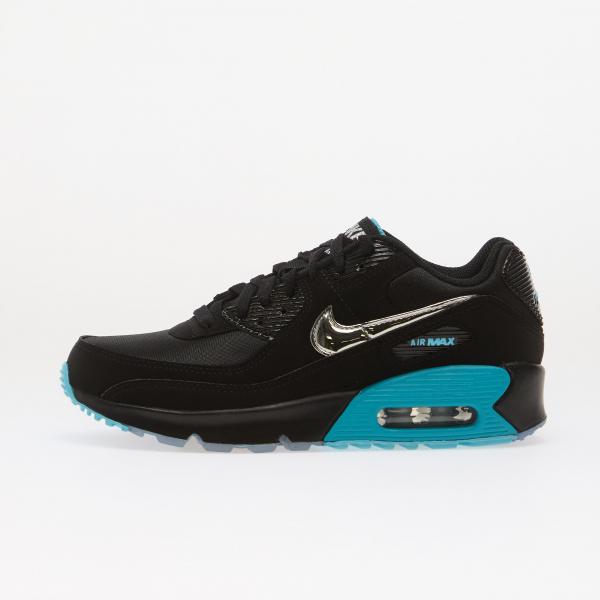 Boty Nike Air Max 90 SE Kids Black/ Chrome/ Gamma Blue/ Ice 4.5Y