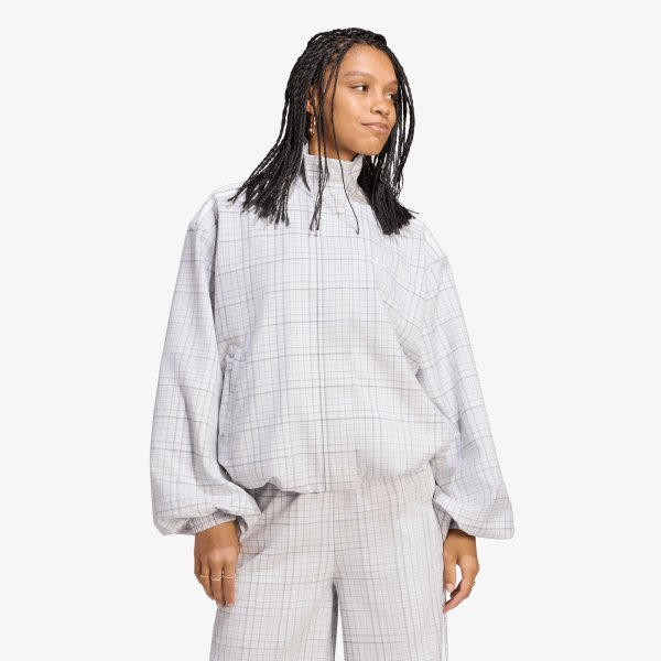 Bunda adidas Blousy Check Track Top Dash Grey XS