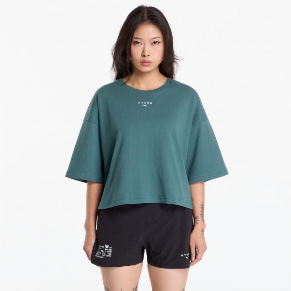 Tričko Puma X Hyrox Cropped Lifestyle Tee Herb Garden M
