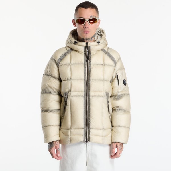 Bunda C.P. Company D.D. Shell Hooded Puffer Jacket Silver Birch L