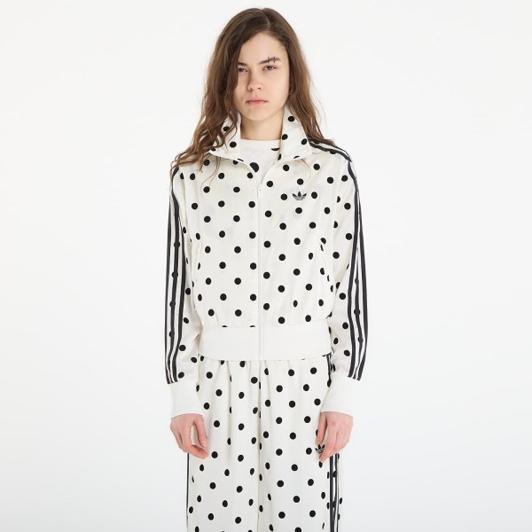 Mikina adidas Satin Polka Dots Tt Track Top Off White L