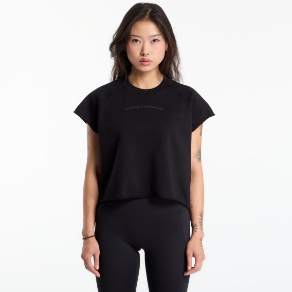 Tričko Under Armour Icon Wm Cut Off Ss Ultimate Black S