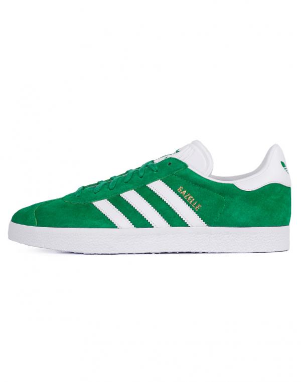 Sneakers - tenisky Adidas Originals Gazelle Green / White / Gold Met.